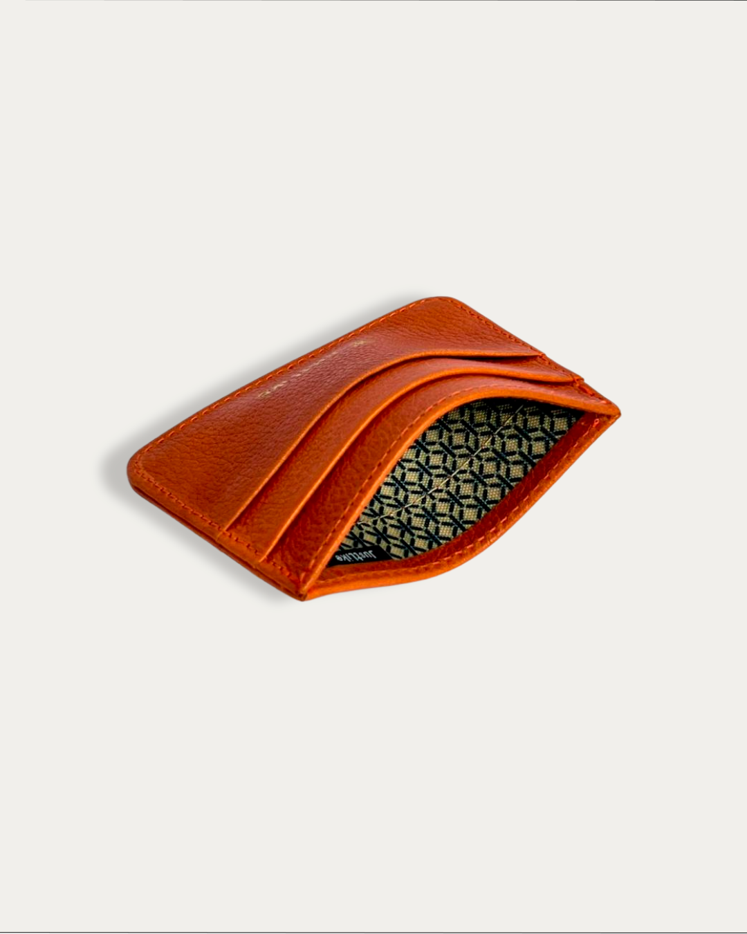 Card Holder Verum Laranja Pokan (Couro Legitimo)
