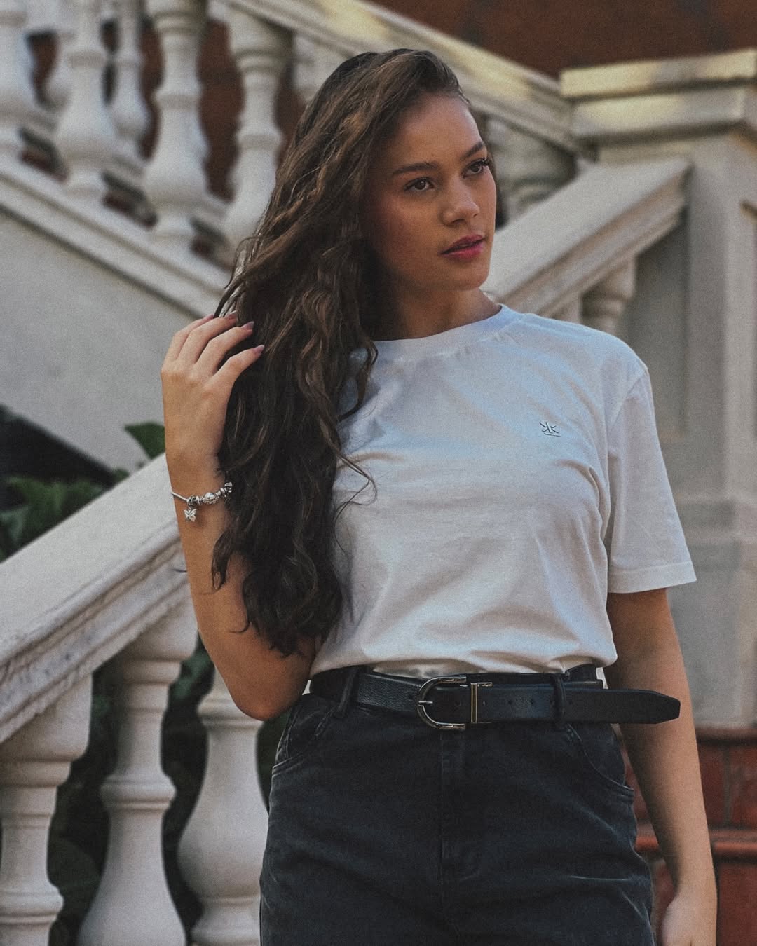 Calça Jeans Regular Cropped Preta JL